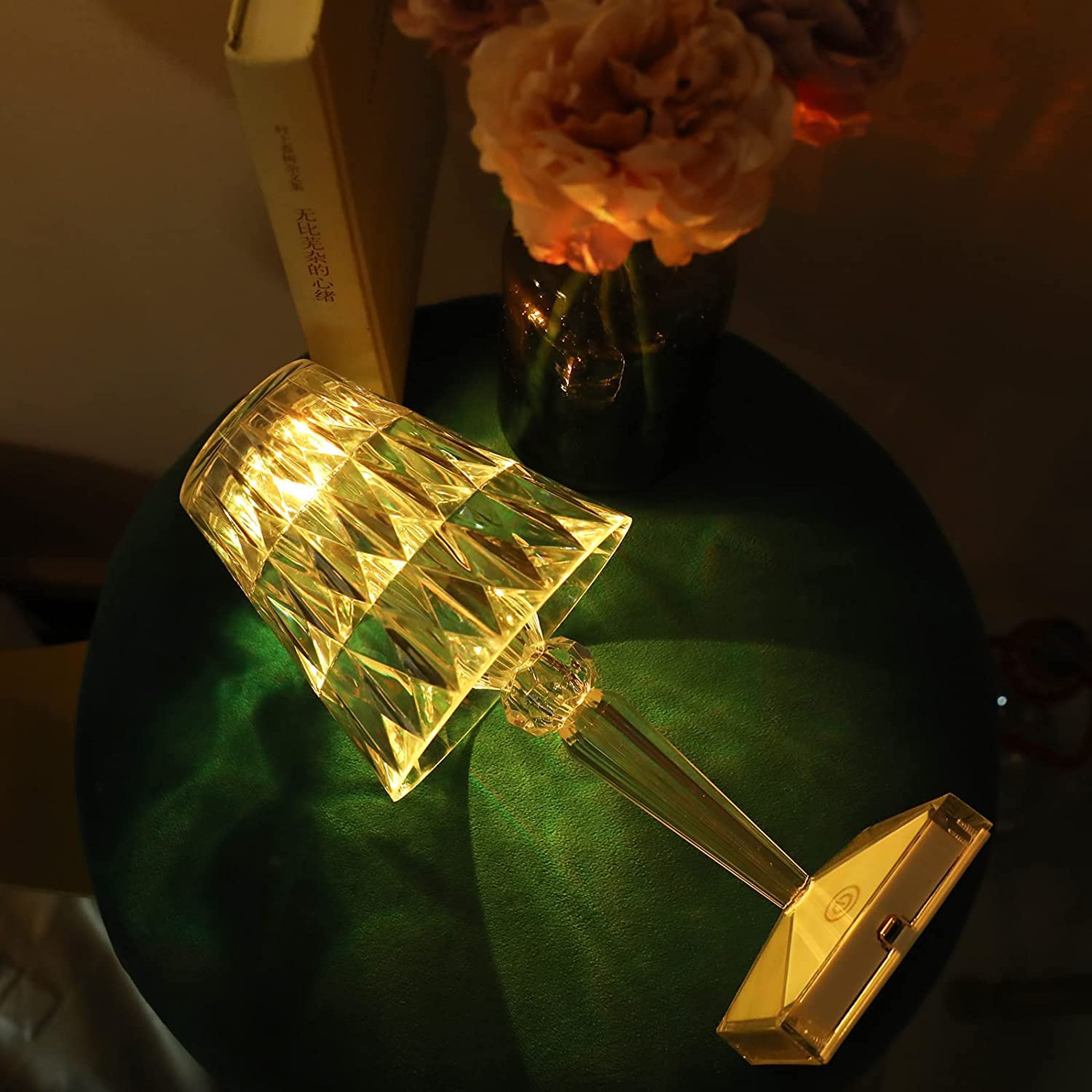 13044 Romantic Crystal Table Lamp, Diamond Lamp, 16 Colors, 6 Brightness Level, Touch / Remote Control Switch, SUB Charging, Lampshade Night Light, Bedroom Bedside, Living Room Decoration 13044 Romantic Crystal Table Lamp, Diamond Lamp, 16 Colors, 6 Brightness Level, Touch / Remote Control Switch, SUB Charging, Lampshade Night Light, Bedroom Bedside, Living Room Decoration